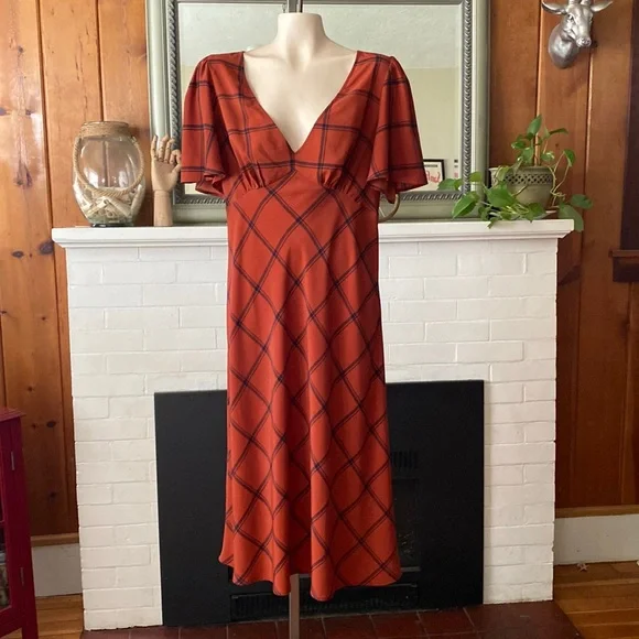 modcloth red plaid dress Checkered Print  ModCloth